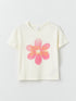 LC Waikiki Crew Neck Printed Short Sleeve Baby Girl T-Shirt